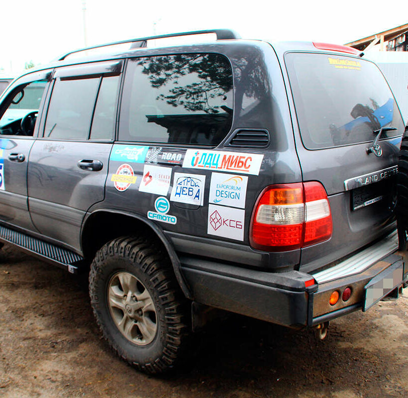 Силовые пороги Toyota Land Cruiser 100, Lexus LX 470 с гидроподвеской - Силовые пороги