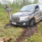 Площадка под лебедку в передний штатный бампер Toyota Land Cruiser 200. Комплектация 1 - Лебедки