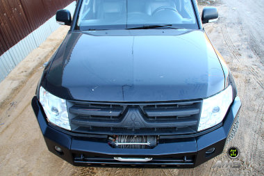 Силовой бампер передний Mitsubishi Pajero 4 (серия Рино) - Силовые бамперы - MITSUBISHI - Mitsubishi Pajero