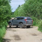 Силовая защита (юбка-фаркоп) заднего штатного бампера Mitsubishi Pajero Sport 3 - Экстерьер - MITSUBISHI - Mitsubishi Pajero Sport