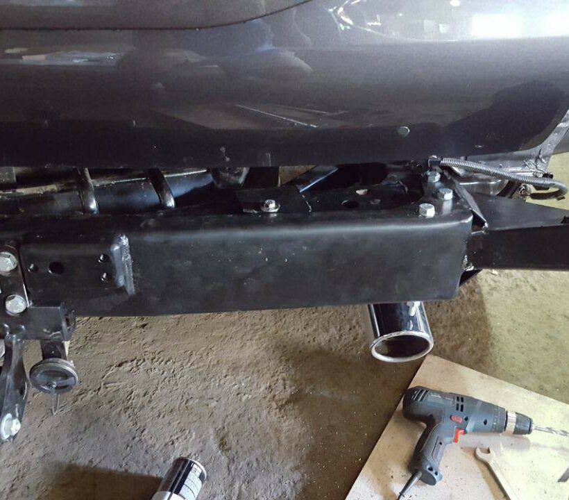 Калитка запасного колеса в штатный бампер Toyota Land Cruiser 150 - Экстерьер - TOYOTA - Toyota Land Cruiser