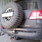 Калитка запасного колеса и площадка под лебедку в штатный бампер Toyota Land Cruiser 200. Комплектация 2 - Лебедки