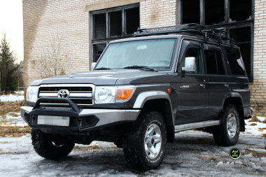 Силовой бампер передний Toyota Land Cruiser 76, 78 (серия Рино) - Силовые бамперы - TOYOTA - Toyota Land Cruiser