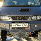 Силовой бампер передний Mitsubishi Delica (1998-2007) (серия Л) - Силовые бамперы - MITSUBISHI - Mitsubishi L200