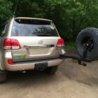 Калитка РИФ с фаркопом в штатный бампер Toyota Land Cruiser 200 2008-2015 под нештатное колесо, с подсветкой номера - Экстерьер - TOYOTA - Toyota Land Cruiser