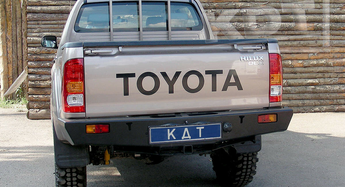 Задний силовой бампер из 430й нержавеющей стали - Toyota Hilux до 2015 г.в. - Силовые бамперы - TOYOTA - Toyota Hilux