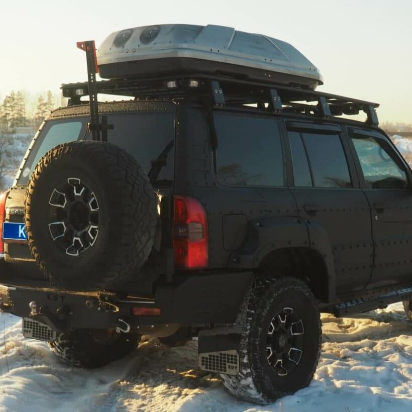 Задний силовой бампер Nissan Patrol из 430й нержавеющей стали - Силовые бамперы - NISSAN - Nissan Patrol