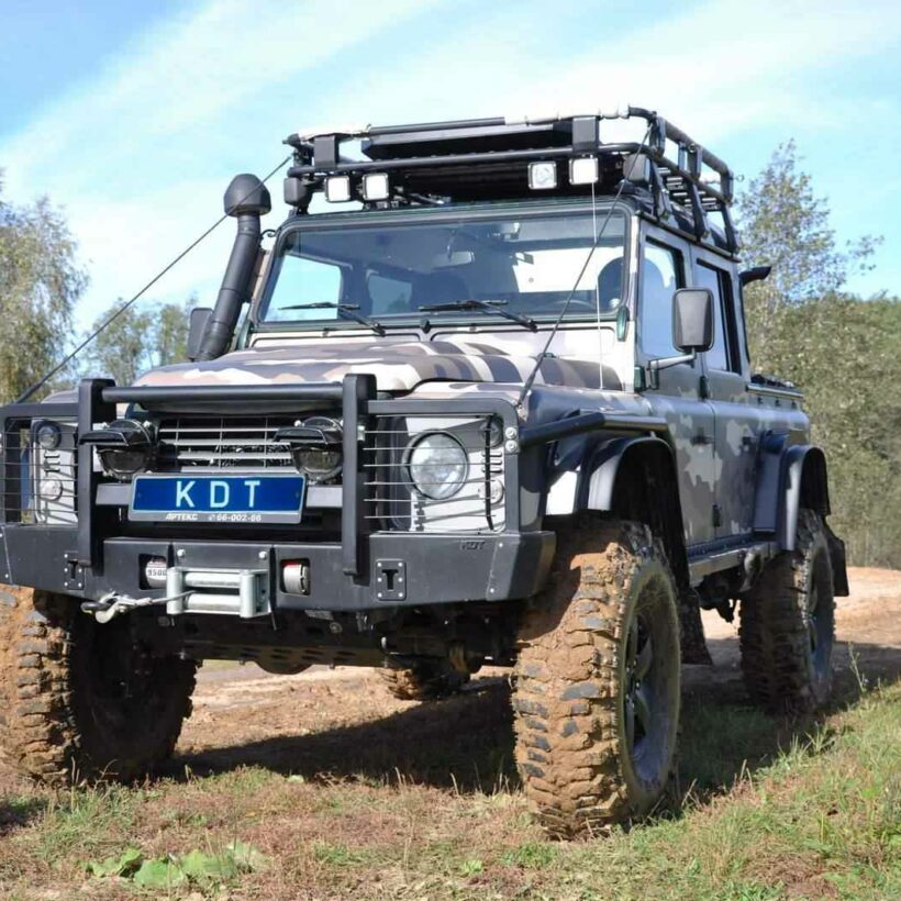 Передний силовой бампер с кенгурином алюминиевый - Land Rover Defender 90/110 - Силовые бамперы - LAND ROVER - Land Rover Defender