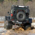 Задний силовой бампер из 430й нержавеющей стали - Land Rover Defender 90/110 - Силовые бамперы - LAND ROVER - Land Rover Defender