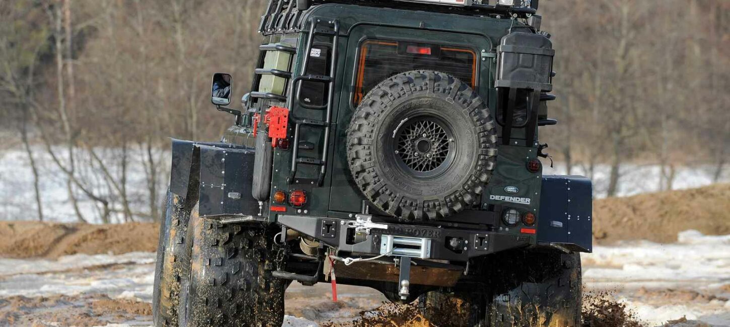Задний силовой бампер из 430й нержавеющей стали - Land Rover Defender 90/110 - Силовые бамперы - LAND ROVER - Land Rover Defender