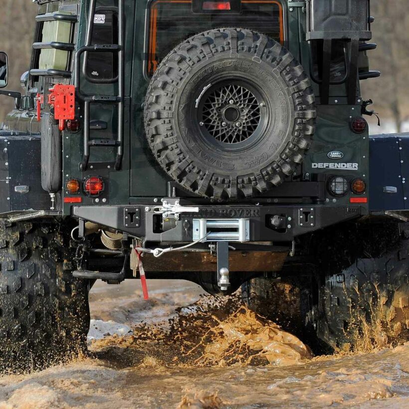 Задний силовой бампер из 430й нержавеющей стали - Land Rover Defender 90/110 - Силовые бамперы - LAND ROVER - Land Rover Defender