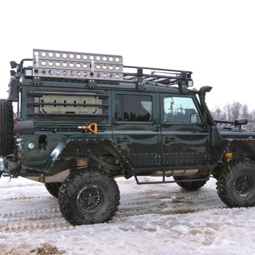 Задний силовой бампер из 430й нержавеющей стали - Land Rover Defender 90/110 - Силовые бамперы - LAND ROVER - Land Rover Defender