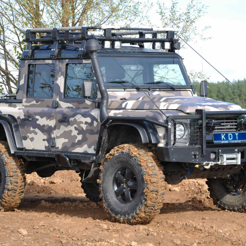 Передний силовой бампер с кенгурином алюминиевый - Land Rover Defender 90/110 - Силовые бамперы - LAND ROVER - Land Rover Defender