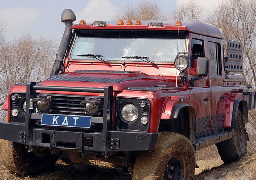 Передний силовой бампер с кенгурином алюминиевый - Land Rover Defender 90/110 - Силовые бамперы - LAND ROVER - Land Rover Defender