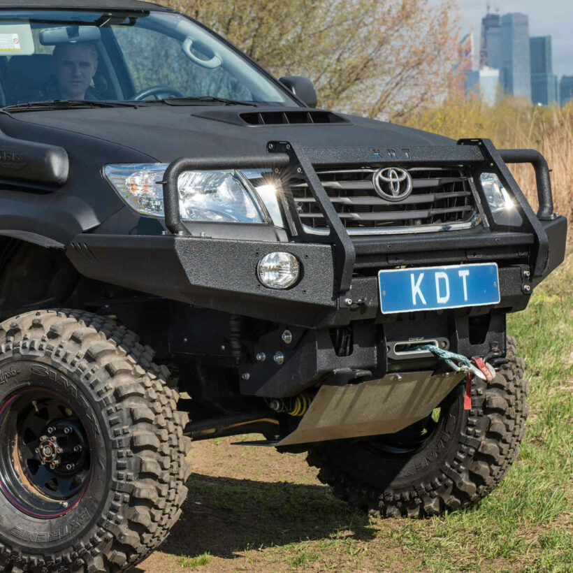 Передний силовой бампер III поколения с кенгурином алюминиевый - Toyota HILUX до 2015 г.в. - Силовые бамперы - TOYOTA - Toyota Hilux
