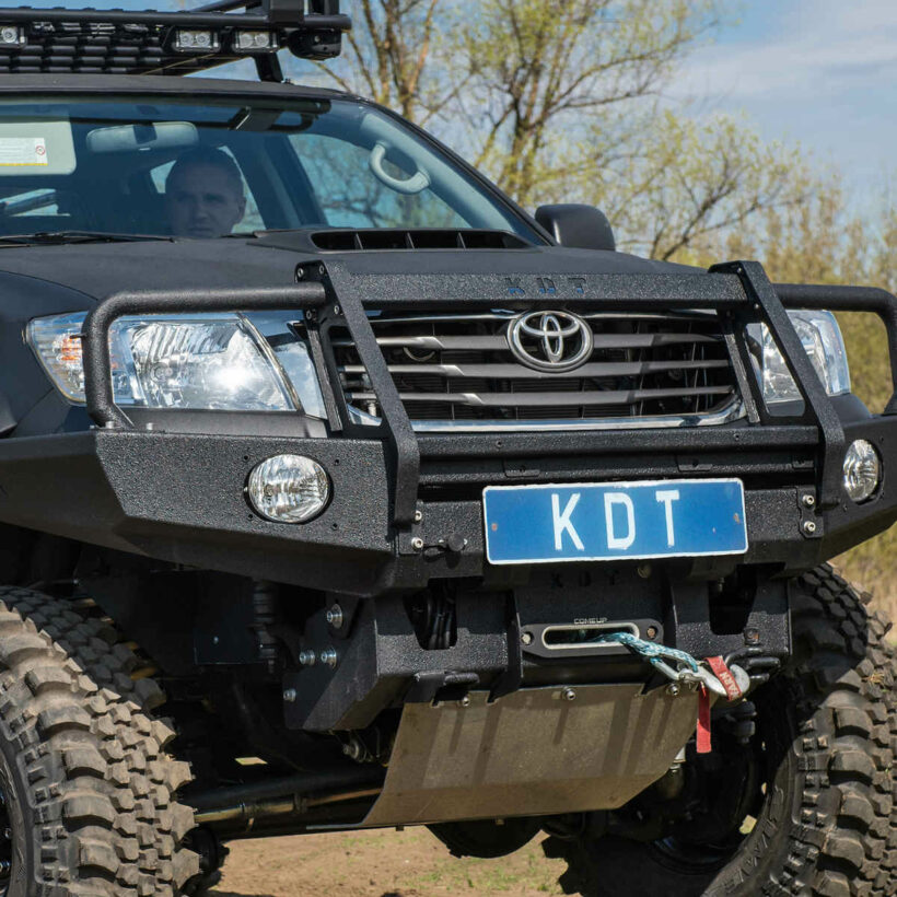 Передний силовой бампер III поколения с кенгурином алюминиевый - Toyota HILUX до 2015 г.в. - Силовые бамперы - TOYOTA - Toyota Hilux
