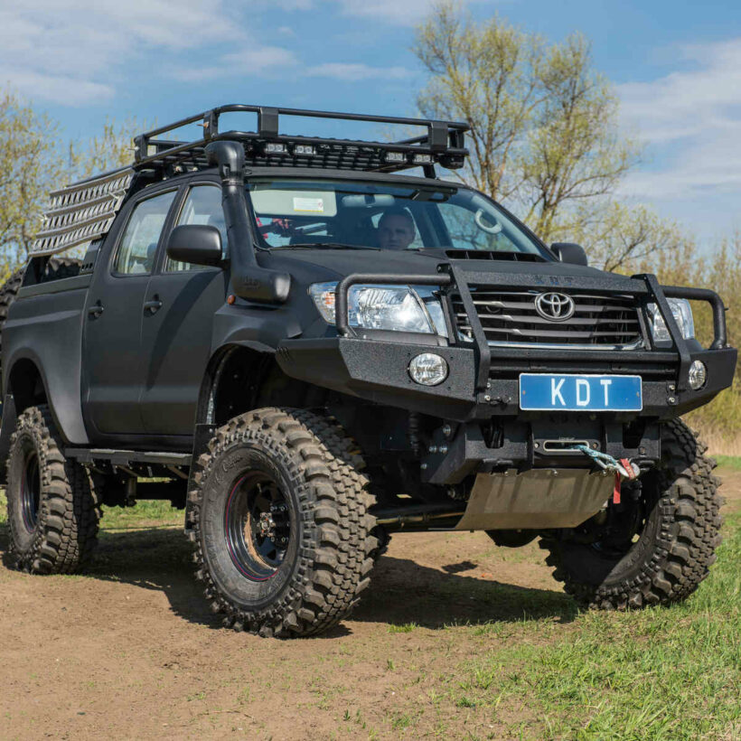 Передний силовой бампер III поколения с кенгурином алюминиевый - Toyota HILUX до 2015 г.в. - Силовые бамперы - TOYOTA - Toyota Hilux