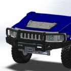 Передний силовой бампер с кенгурином алюминиевый - HUMMER H3 - Силовые бамперы - HUMMER