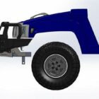 Передний силовой бампер с кенгурином алюминиевый - HUMMER H3 - Силовые бамперы - HUMMER