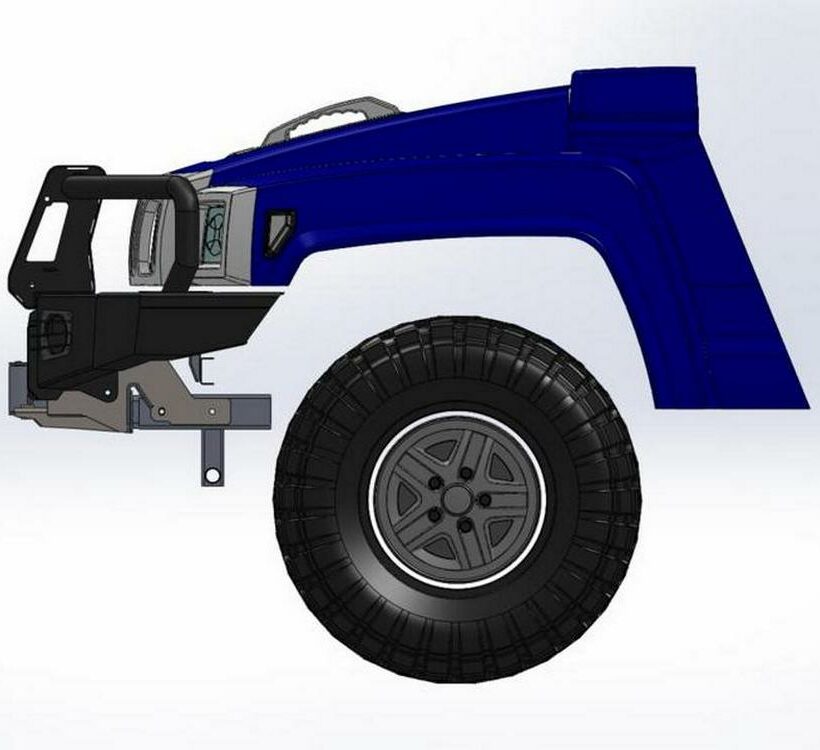 Передний силовой бампер с кенгурином алюминиевый - HUMMER H3 - Силовые бамперы - HUMMER