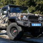 Передний силовой бампер со скрытой установкой лебедки - Suzuki Jimny, под проект HUSKY - Силовые бамперы - SUZUKI - Suzuki Jimny