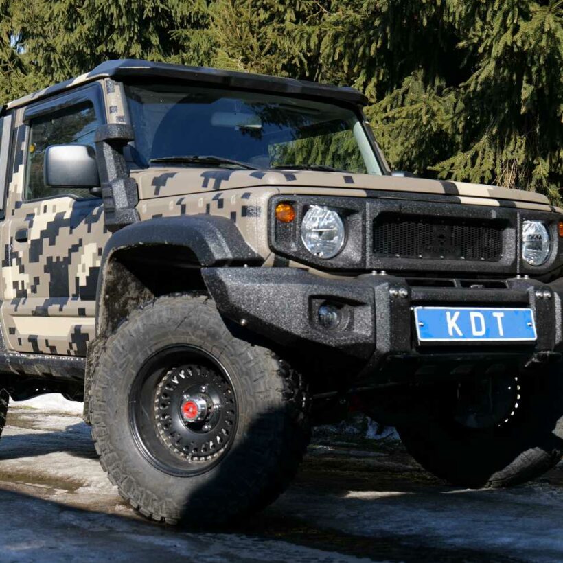 Передний силовой бампер со скрытой установкой лебедки - Suzuki Jimny, под проект HUSKY - Силовые бамперы - SUZUKI - Suzuki Jimny