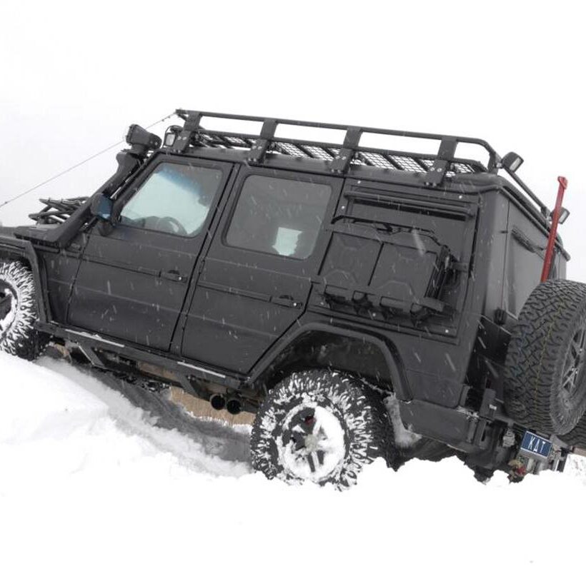 Задний силовой бампер из 430й нержавеющей стали - Mercedes-Benz G-класс арт.1802 - Силовые бамперы - MERCEDES-BENZ - Mercedes-Benz G-Class