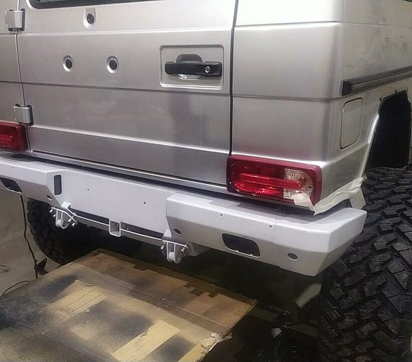 Задний силовой бампер из 430й нержавеющей стали - Mercedes-Benz G-класс арт.18021 - Силовые бамперы - MERCEDES-BENZ - Mercedes-Benz G-Class