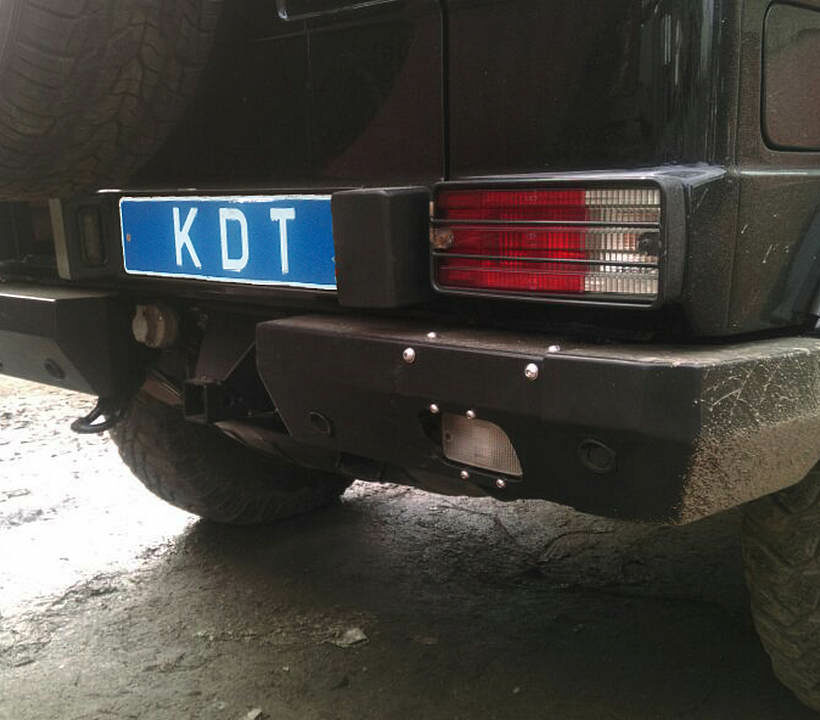 Задний силовой бампер из 430й нержавеющей стали - Mercedes-Benz G-класс арт.18021 - Силовые бамперы - MERCEDES-BENZ - Mercedes-Benz G-Class