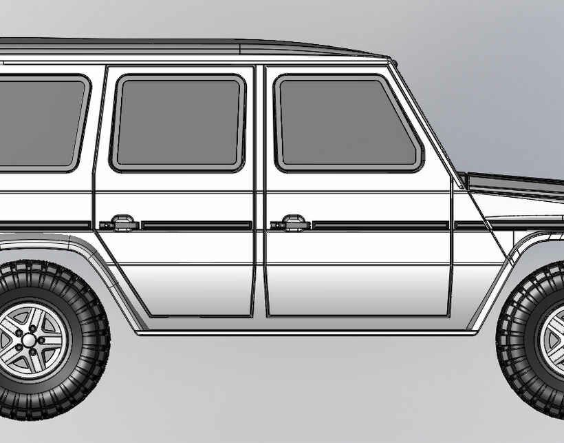 Задний силовой бампер из 430й нержавеющей стали - Mercedes-Benz G-класс арт.18021 - Силовые бамперы - MERCEDES-BENZ - Mercedes-Benz G-Class