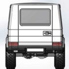 Задний силовой бампер из 430й нержавеющей стали - Mercedes-Benz G-класс арт.18021 - Силовые бамперы - MERCEDES-BENZ - Mercedes-Benz G-Class