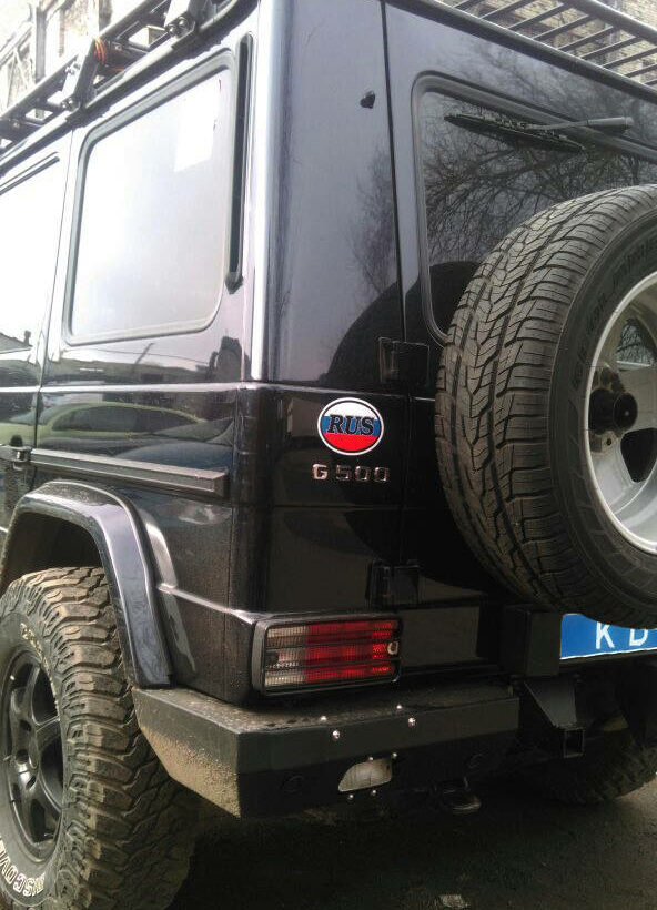 Задний силовой бампер из 430й нержавеющей стали - Mercedes-Benz G-класс арт.18021 - Силовые бамперы - MERCEDES-BENZ - Mercedes-Benz G-Class