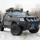 Передний силовой бампер с кенгурином алюминиевый - Nissan Navara, Pathfinder - Силовые бамперы - NISSAN - Nissan Navara