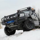 Передний силовой бампер с кенгурином алюминиевый - Nissan Navara, Pathfinder - Силовые бамперы - NISSAN - Nissan Navara