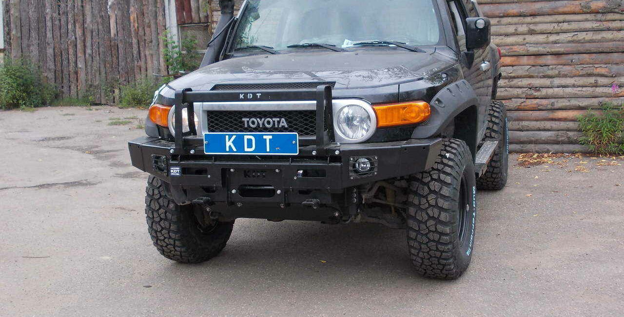 Передний силовой бампер со съемным кенгурином алюминиевый - Toyota FJ Cruiser. - Силовые бамперы - TOYOTA - Toyota FJ Cruiser