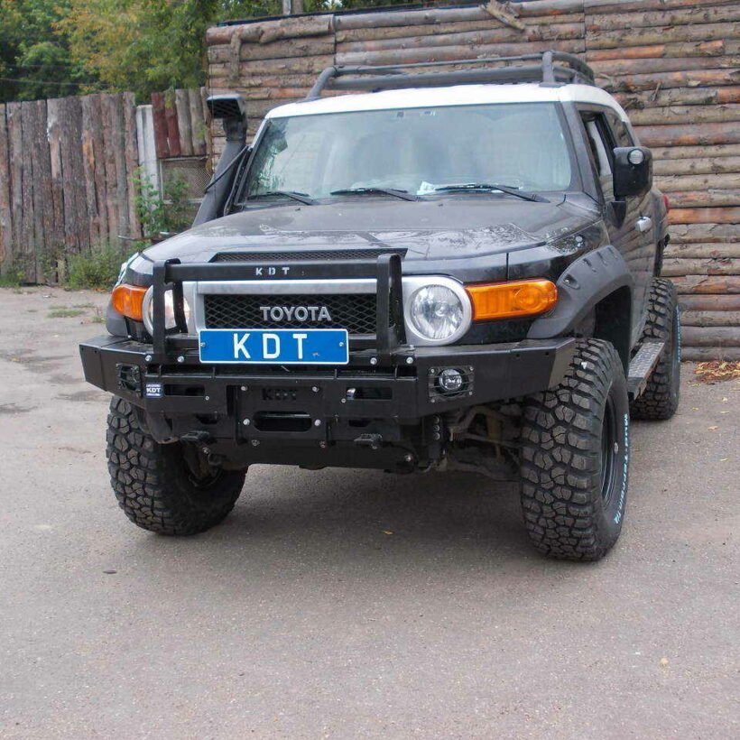 Передний силовой бампер со съемным кенгурином алюминиевый - Toyota FJ Cruiser. - Силовые бамперы - TOYOTA - Toyota FJ Cruiser