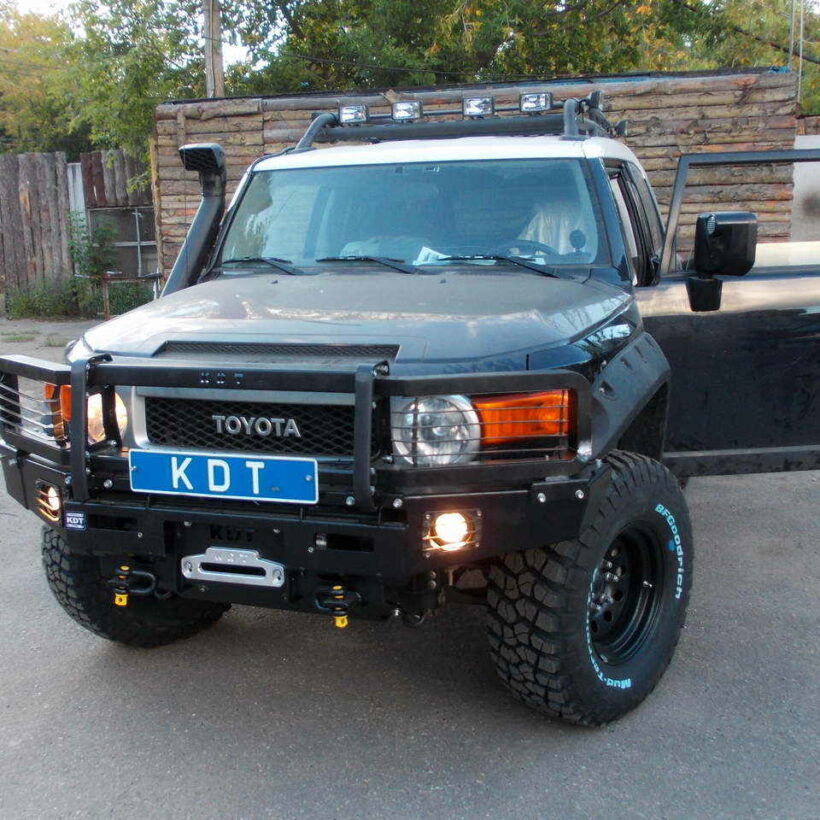 Передний силовой бампер со съемным кенгурином алюминиевый - Toyota FJ Cruiser. - Силовые бамперы - TOYOTA - Toyota FJ Cruiser