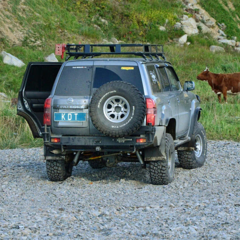 Задний силовой бампер II поколения из 430й нержавеющей стали Nissan Patrol - Силовые бамперы - NISSAN - Nissan Patrol
