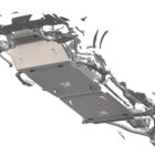 Защита картера двигателя и КПП TOYOTA LAND CRUISER 300, Алюминий 4 мм - Защита днища - TOYOTA - Toyota Land Cruiser