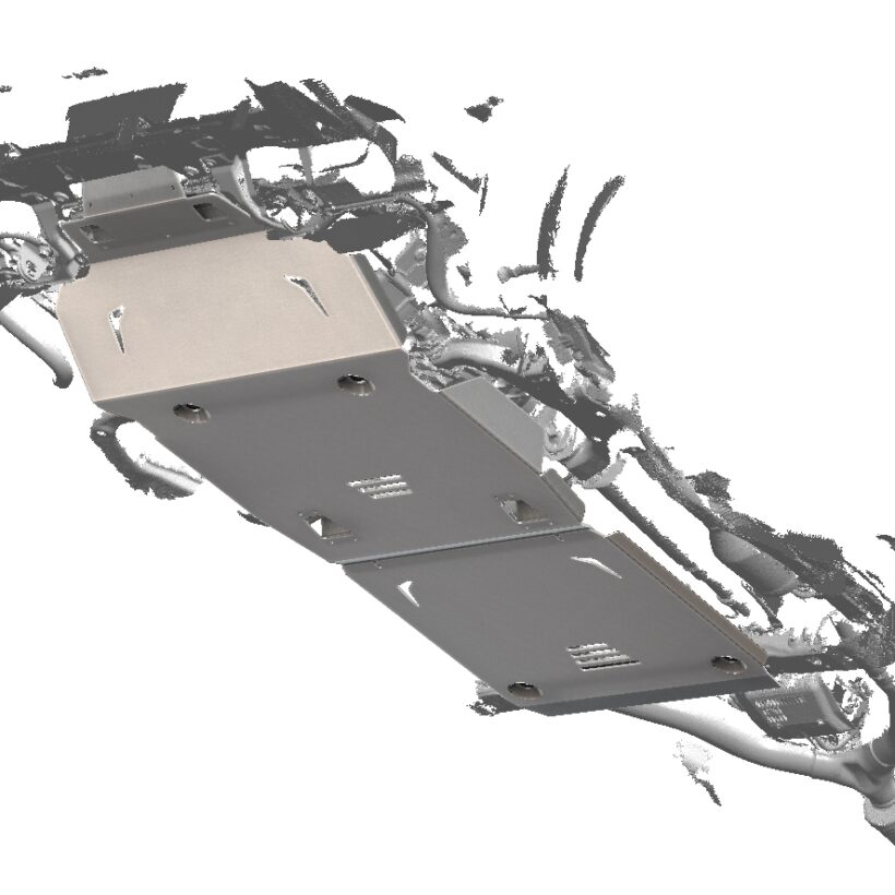 Защита картера двигателя и КПП TOYOTA LAND CRUISER 300, Алюминий 4 мм - Защита днища - TOYOTA - Toyota Land Cruiser