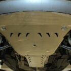 Защита картера двигателя и КПП BMW X5 / BMW X6+КПП, 2 части, с пыльниками, Алюминий 4 мм - Защита днища - BMW - BMW X6