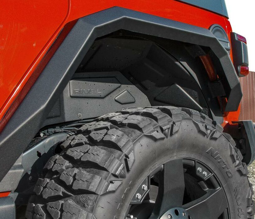 РАСШИРИТЕЛИ КОЛЕСНЫХ АРОК ЗАДНИЕ RIVAL ДЛЯ JEEP WRANGLER JL 2018+ - Расширители арок - JEEP - Jeep Wrangler