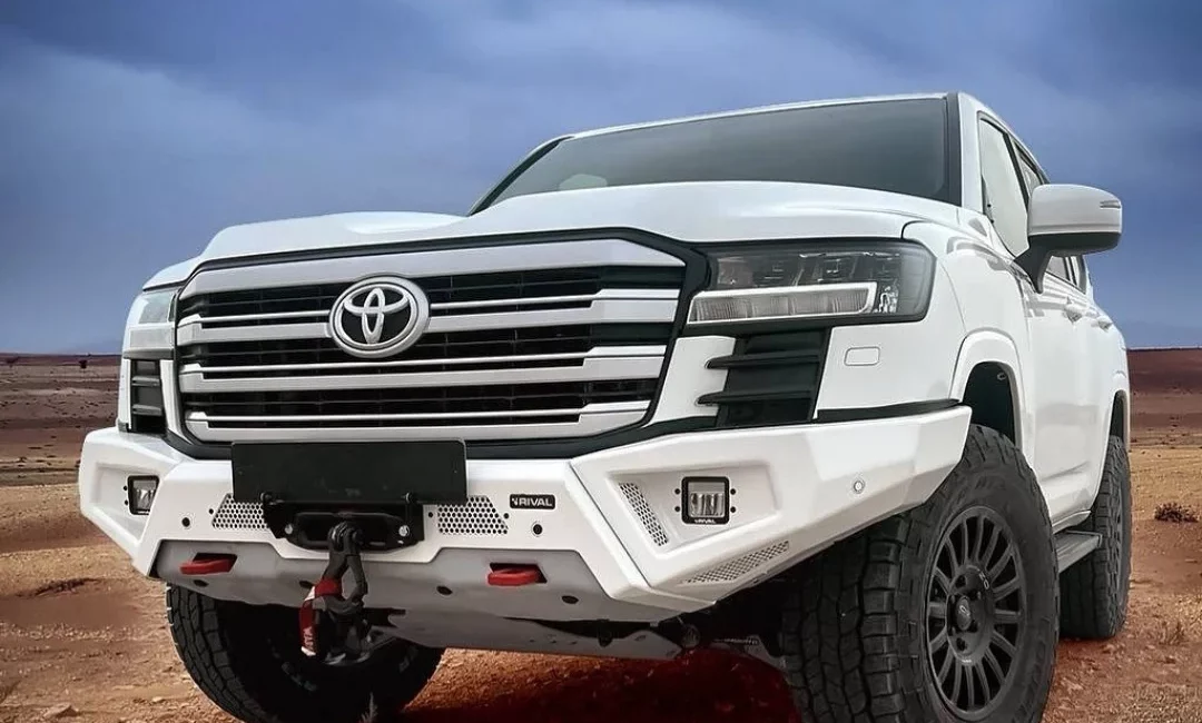 БАМПЕР СИЛОВОЙ ПЕРЕДНИЙ RIVAL АЛЮМИНИЕВЫЙ (ЧЕРНЫЙ) TOYOTA LAND CRUISER 300 (2021+) - Силовые бамперы - TOYOTA - Toyota Land Cruiser