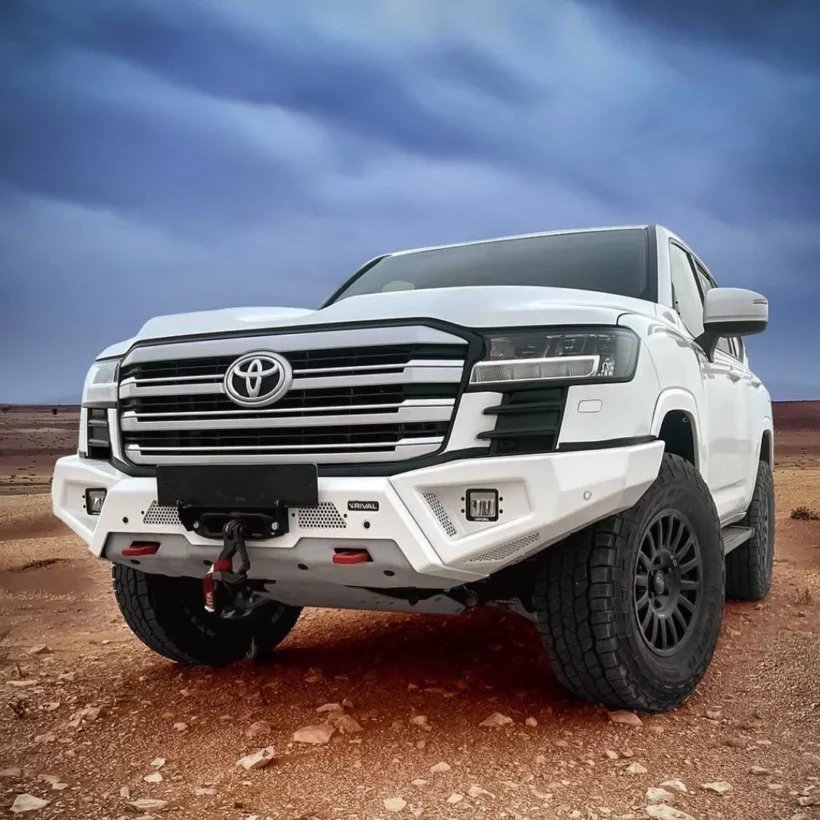 БАМПЕР СИЛОВОЙ ПЕРЕДНИЙ RIVAL АЛЮМИНИЕВЫЙ (ЧЕРНЫЙ) TOYOTA LAND CRUISER 300 (2021+) - Силовые бамперы - TOYOTA - Toyota Land Cruiser