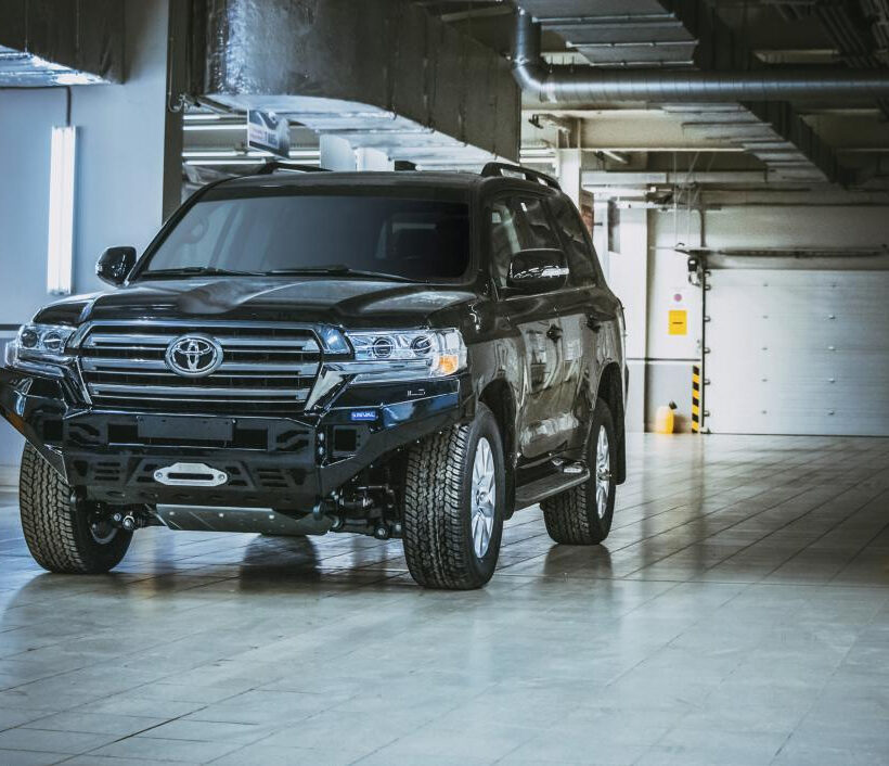 БАМПЕР RIVAL СИЛОВОЙ ПЕРЕДНИЙ АЛЮМИНИЕВЫЙ (ЧЕРНЫЙ) ДЛЯ TOYOTA LAND CRUISER 200 (2015+) - Силовые бамперы - TOYOTA - Toyota Land Cruiser