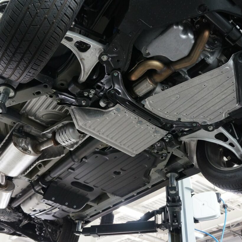 Защита днища Acura MDX (2014-) из 4 частей, Алюминий 4 мм - Защита днища - HONDA - Honda Acura