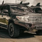 БАМПЕР RIVAL СИЛОВОЙ ПЕРЕДНИЙ АЛЮМИНИЕВЫЙ (ЧЕРНЫЙ) ДЛЯ TOYOTA LAND CRUISER 200 (2006-2015) - Силовые бамперы - TOYOTA - Toyota Land Cruiser