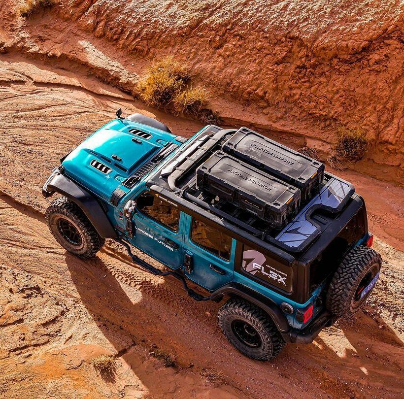 Багажник экспедиционный STORM для Jeep Wrangler JL/JK 2018-2024 4XE (длинный, усиленная версия) - Багажники