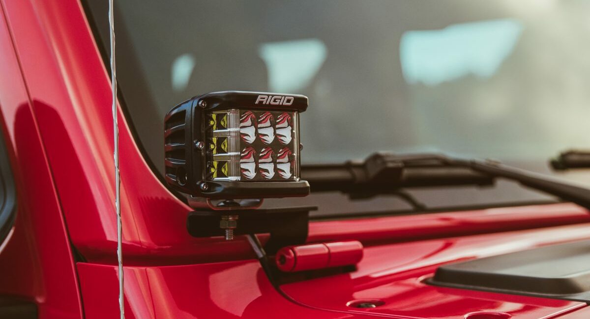 JEEP Wrangler JL Крепление для 2х фар D серии на петли лобового стекла - Экстерьер - JEEP - Jeep Gladiator