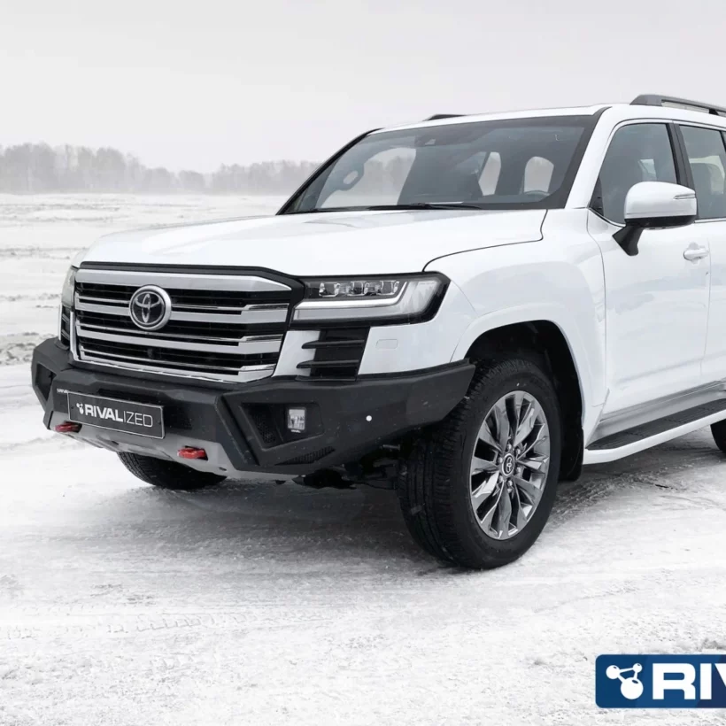 БАМПЕР СИЛОВОЙ ПЕРЕДНИЙ RIVAL АЛЮМИНИЕВЫЙ (ЧЕРНЫЙ) TOYOTA LAND CRUISER 300 (2021+) - Силовые бамперы - TOYOTA - Toyota Land Cruiser